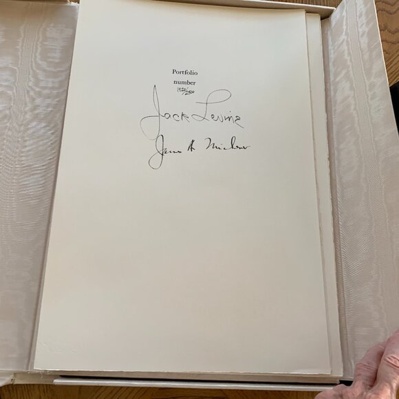 Facing East Jack Levine James A. Michener Signed Limited Edition 1970 Maecenas P - Picture 3 of 11